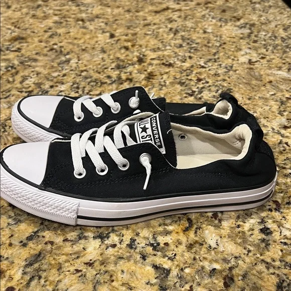 Converse Classic Black and White Sneakers - Picture 5 of 7